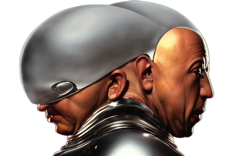 face, mask, comic book art, concept art transparent PNG cut-out
