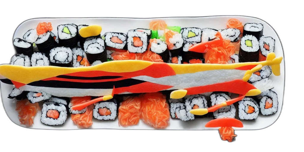 food, weapon, airplane, made, sushi, artstation, trending, winner transparent PNG cut-out