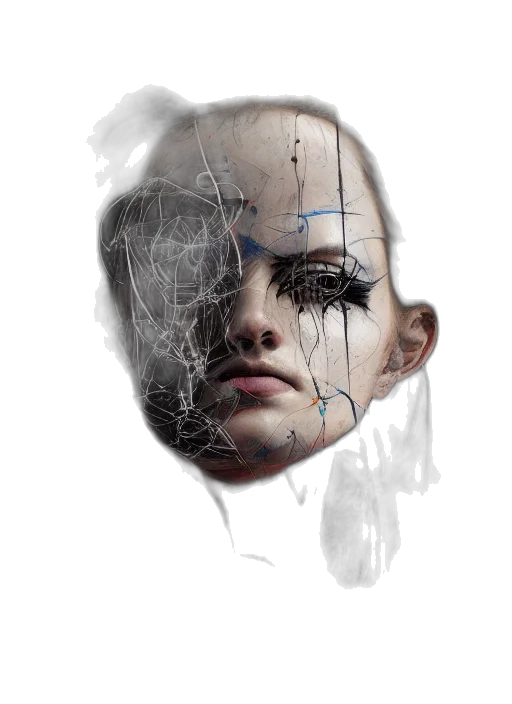 face, mask, robot, jewelry transparent PNG cut-out
