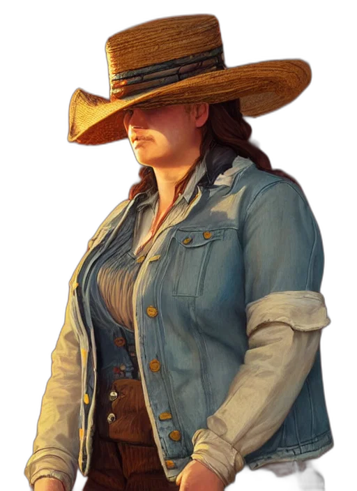 hat, jacket, staff, face, concept art, photorealistic, 3d render, golden transparent PNG cut-out
