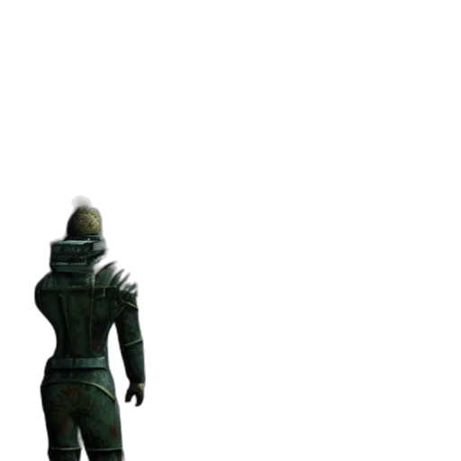 jacket, staff, robot, weapon transparent PNG cut-out