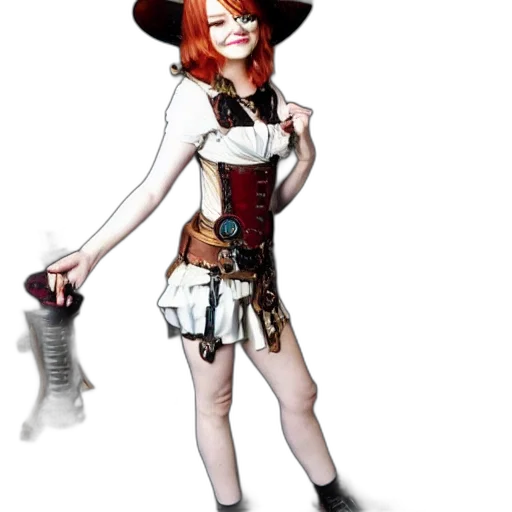 staff, dress, weapon, hat transparent PNG cut-out