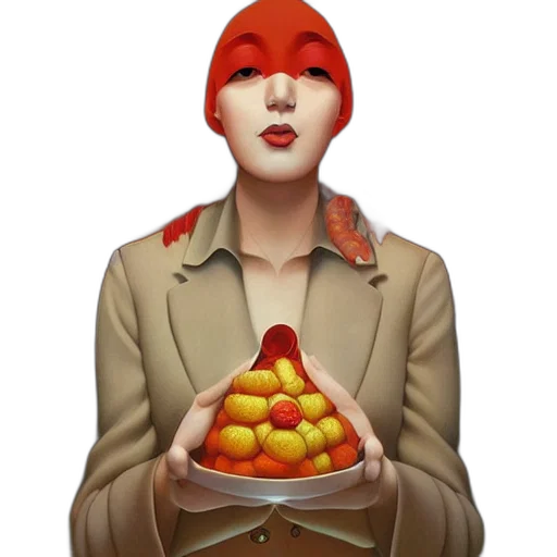 jacket, mask, face, food transparent PNG cut-out