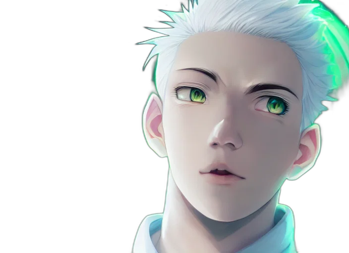 face, creature, staff, robot transparent PNG cut-out
