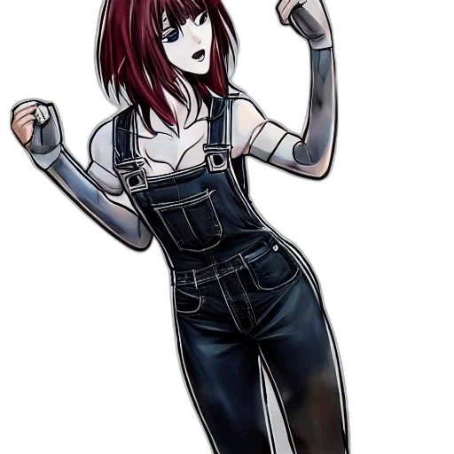 staff, robot, jacket, weapon, concept art, cartoon, anime, comic book art transparent PNG cut-out