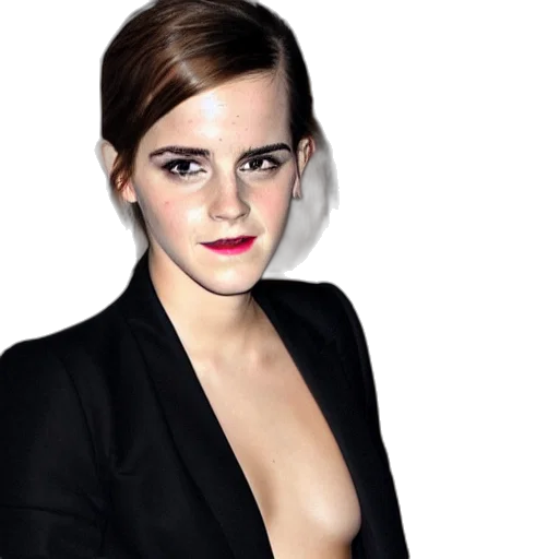 dress, jacket, face, emma, watson, bound transparent PNG cut-out