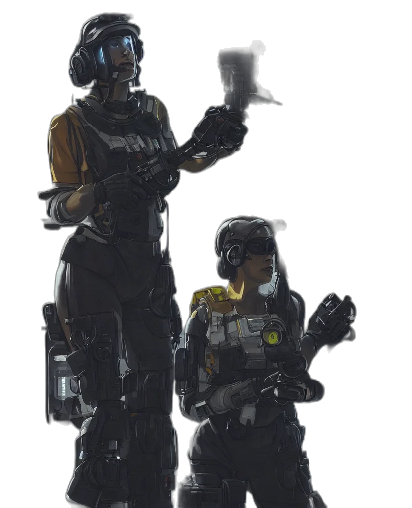 robot, weapon, staff, concept art transparent PNG cut-out