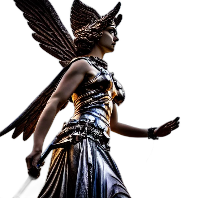 fantasy art, concept art, 3d render, photorealistic, photo, winged, valkyrie, queen transparent PNG cut-out