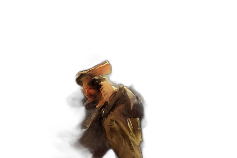 hat, mask, jacket, face transparent PNG cut-out