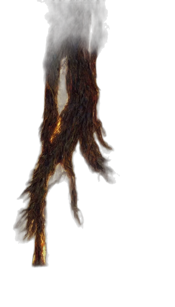hair, staff, creature, dress transparent PNG cut-out