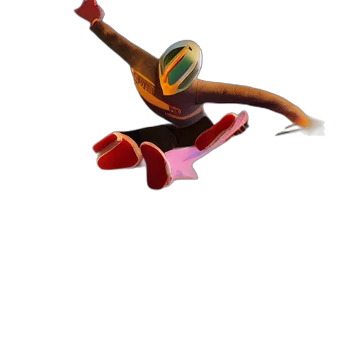 robot, weapon, staff, mask, 3d render, concept art, vaporwave, pixel art transparent PNG cut-out