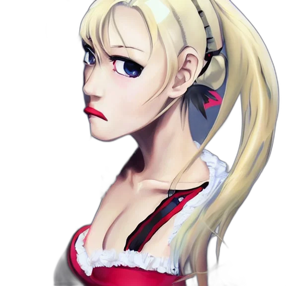 dress, face, staff, anime transparent PNG cut-out