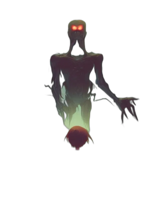 creature, robot, staff, mask transparent PNG cut-out