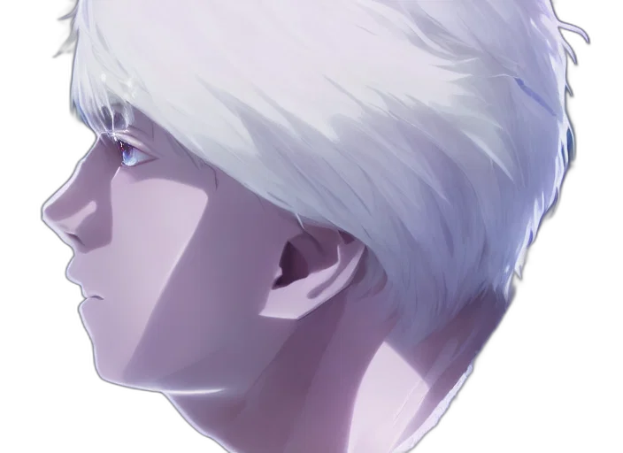 face, hair, creature, robot transparent PNG cut-out