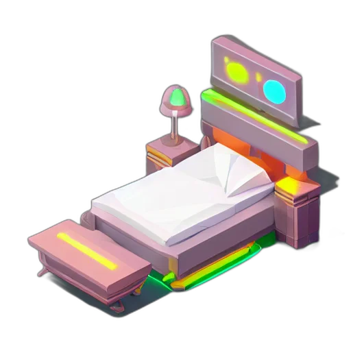 robot, furniture, weapon, crown, 3d render, pixel art, concept art, cyberpunk transparent PNG cut-out