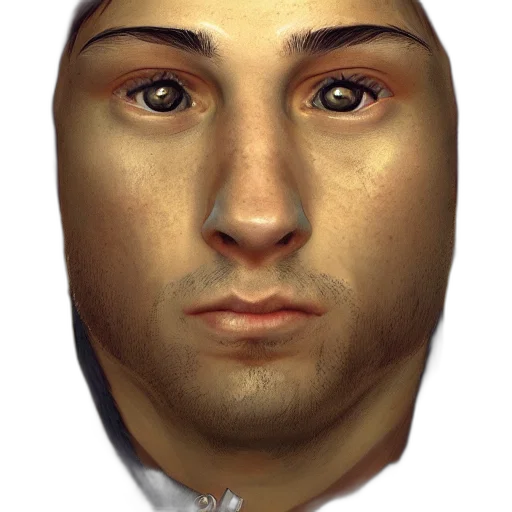 face, mask, crown, jewelry, photorealistic, 3d render, concept art, oil painting transparent PNG cut-out