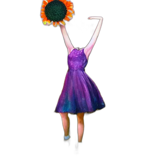 dress, flower, umbrella, crown transparent PNG cut-out