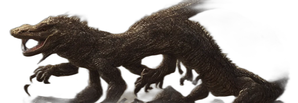 dragon, creature, animal, hair transparent PNG cut-out
