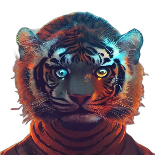 animal, face, mask, creature, concept art, fantasy art, photorealistic, 3d render transparent PNG cut-out