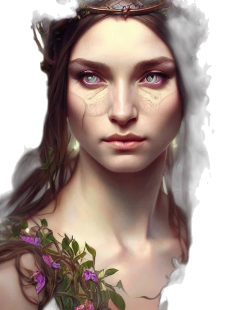face, crown, jewelry, dragon, fantasy art, photorealistic, concept art, oil painting transparent PNG cut-out
