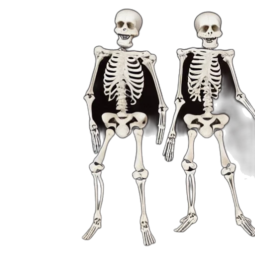 robot, human, skeleton, dancing transparent PNG cut-out