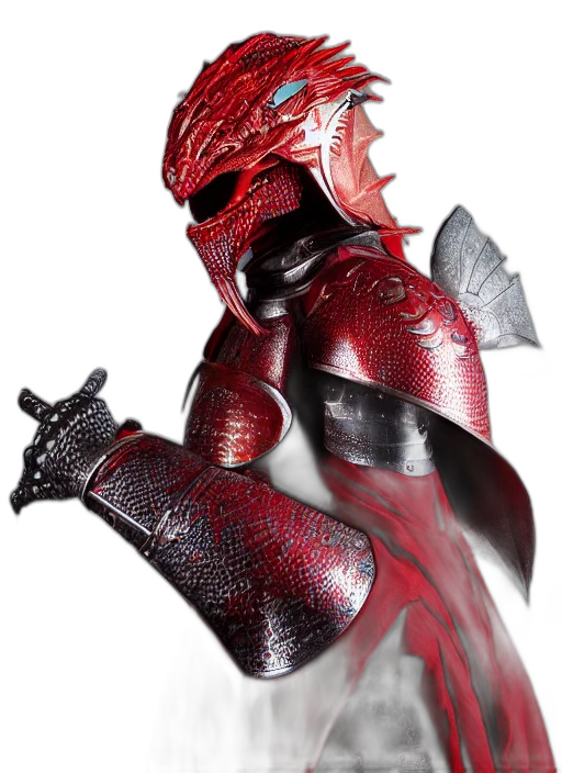 dragon, mask, creature, weapon, concept art, 3d render, fantasy art, comic book art transparent PNG cut-out