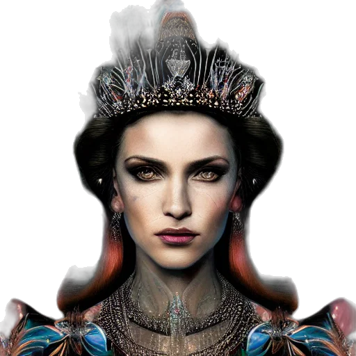 crown, jewelry, face, fantasy art, photorealistic, concept art, comic book art, portrait transparent PNG cut-out