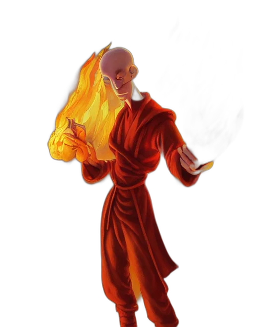 staff, dragon, dress, concept art, fantasy art, pixel art, photorealistic, fire transparent PNG cut-out