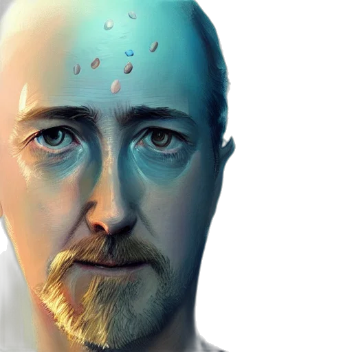face, robot, mask, photorealistic, concept art, comic book art, 3d render, portrait transparent PNG cut-out