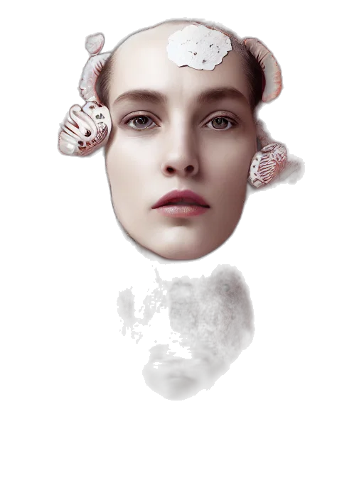 face, mask, crown, jewelry transparent PNG cut-out
