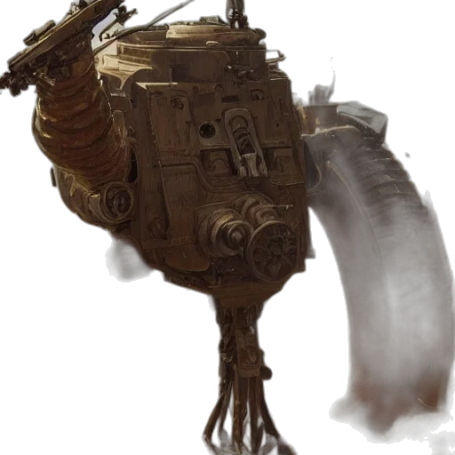 robot, weapon, staff, creature transparent PNG cut-out