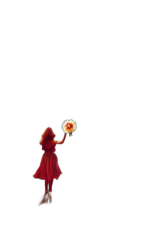umbrella, staff, dress, weapon, pixel art, concept art, fantasy art, 3d render transparent PNG cut-out