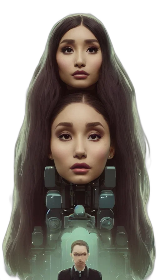 robot, face, hair, jewelry transparent PNG cut-out