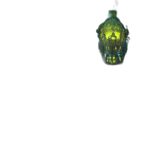 bottle, mask, weapon, crown, 3d render, pixel art, concept art, fantasy art transparent PNG cut-out