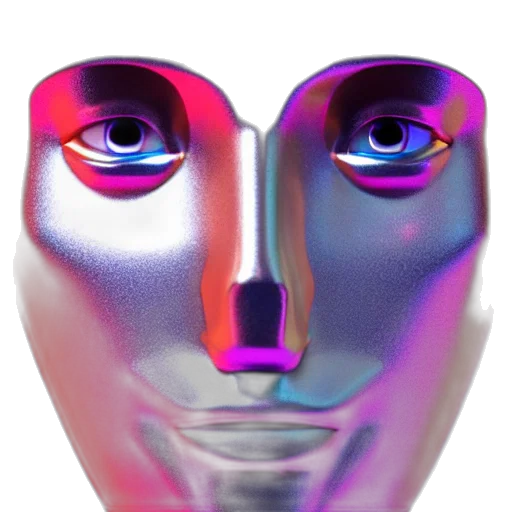 mask, face, robot, crown transparent PNG cut-out