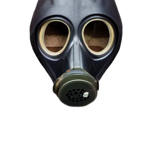 mask, face, weapon, bottle, concept art, photorealistic, 3d render, gas transparent PNG cut-out