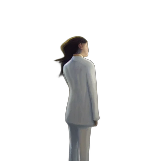 staff, dress, jacket, robot, concept art, 3d render, photorealistic, pixel art transparent PNG cut-out