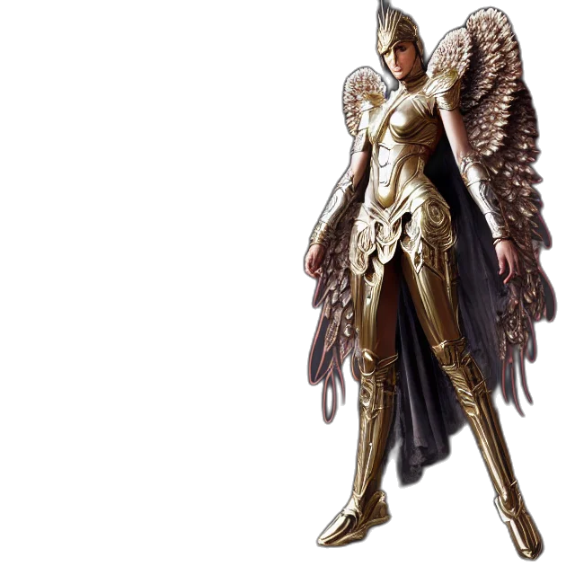concept art, 3d render, fantasy art, golden transparent PNG cut-out