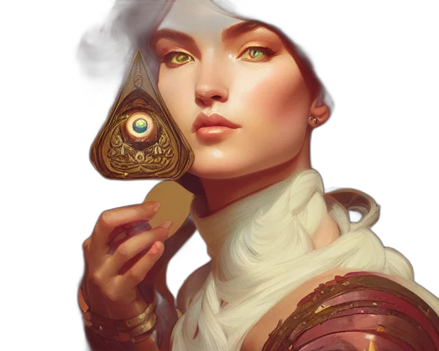 jewelry, staff, weapon, face transparent PNG cut-out