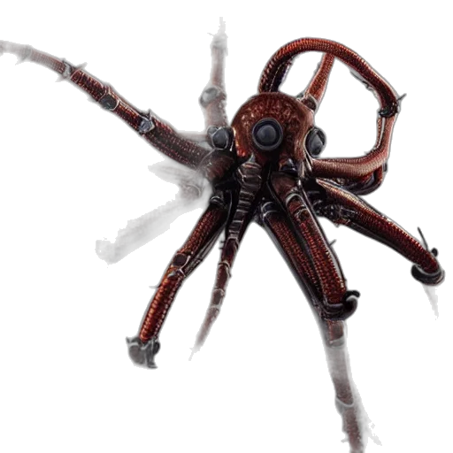 staff, creature, weapon, robot, concept art, 3d render, fantasy art, still transparent PNG cut-out