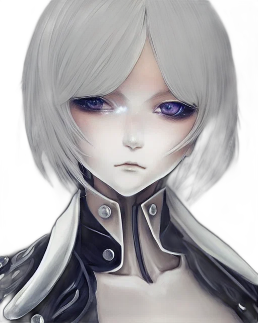 face, robot, mask, staff, fantasy art, concept art, anime, pixel art transparent PNG cut-out
