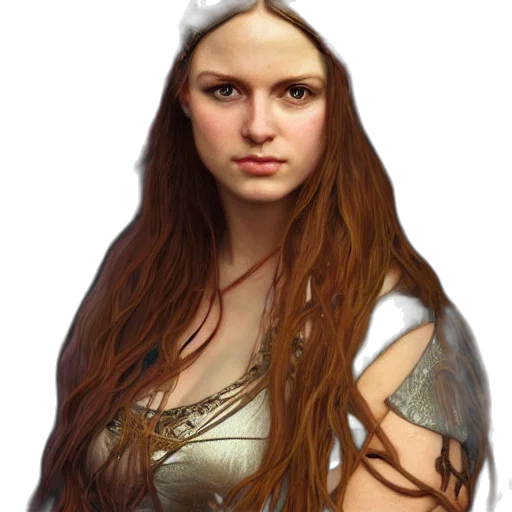 face, crown, staff, dress transparent PNG cut-out