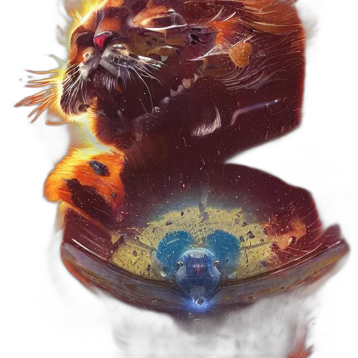 creature, dragon, crown, concept art transparent PNG cut-out