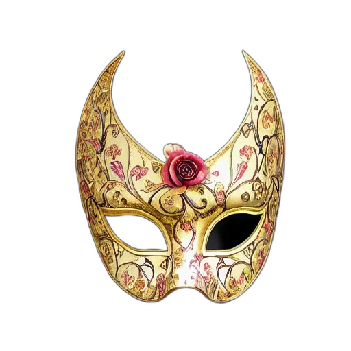 mask, jewelry, crown, fantasy art, concept art, venetian, masquerade, symmetry transparent PNG cut-out