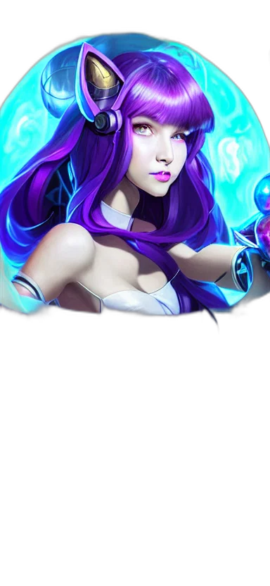 staff, fantasy art, concept art, anime, cyberpunk, blue, league, legends transparent PNG cut-out