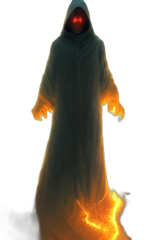 staff, dress, creature, mask, concept art, 3d render, fantasy art, photorealistic transparent PNG cut-out