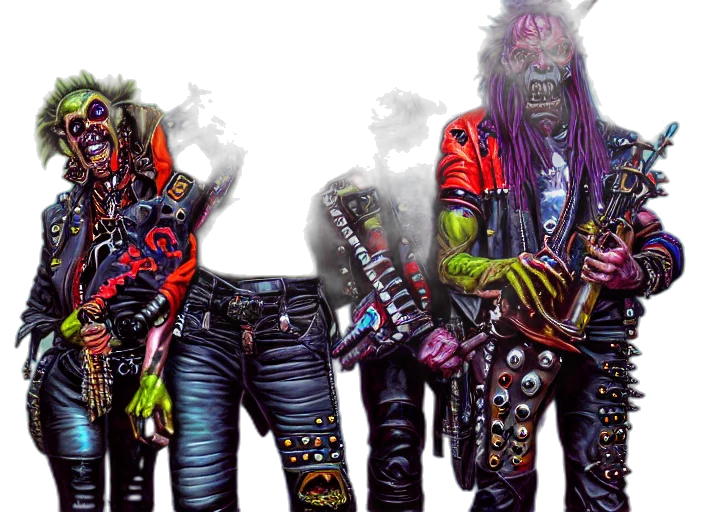 jacket, concept art, cyberpunk, fantasy art, photorealistic, neon, apocalyptic, demonic transparent PNG cut-out