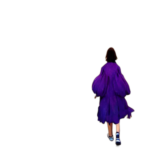 dress, jacket, umbrella, hair transparent PNG cut-out