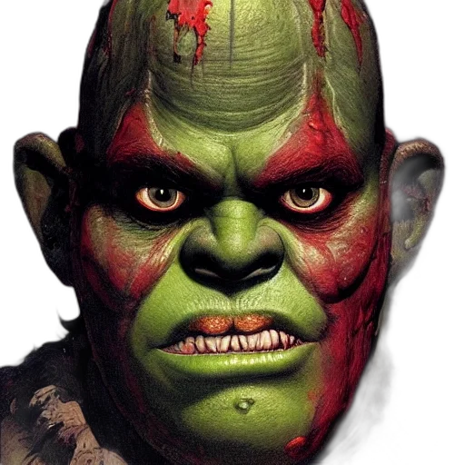 mask, face, creature, photorealistic transparent PNG cut-out
