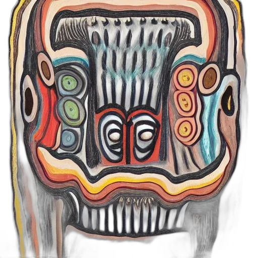 mask, face, robot, jewelry, concept art, watercolor, photorealistic, cartoon transparent PNG cut-out